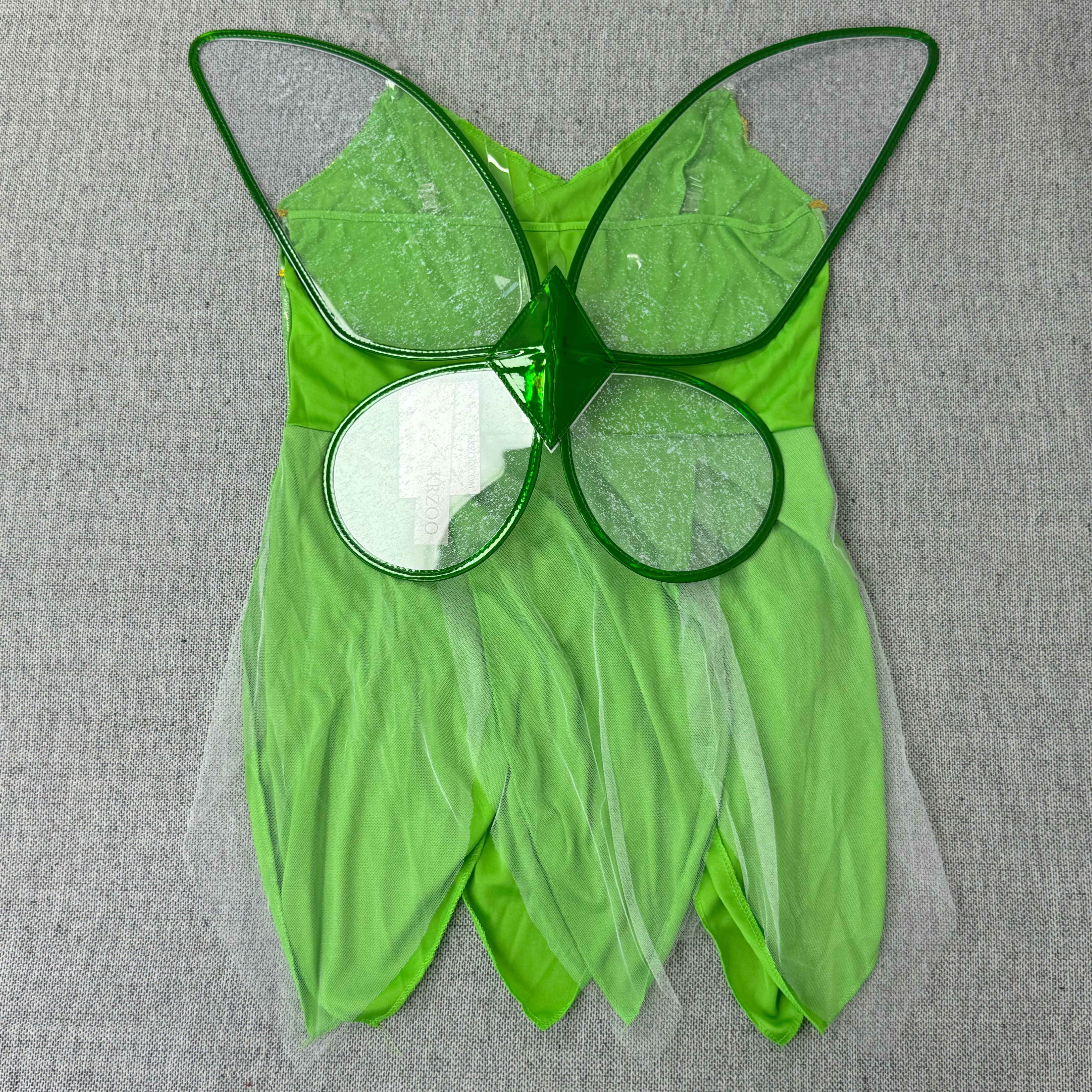The fringed skirt of the fairy's wings