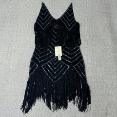 V-neck sleeveless irregular dress