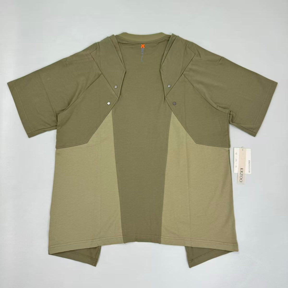 Pure cotton multi-color double-shoulder sleeve short-sleeved T-shirt