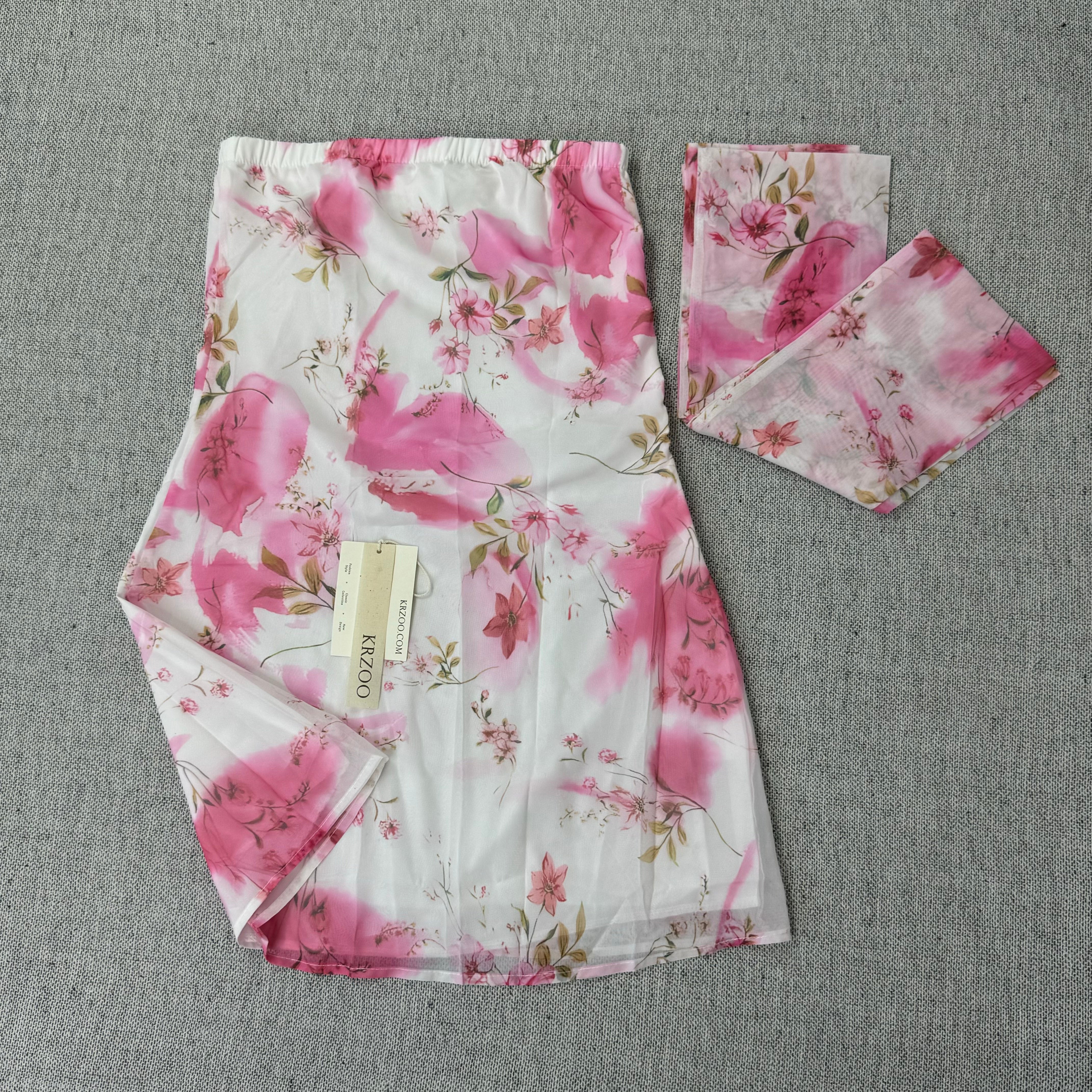 Printed scarf mini dress with dress