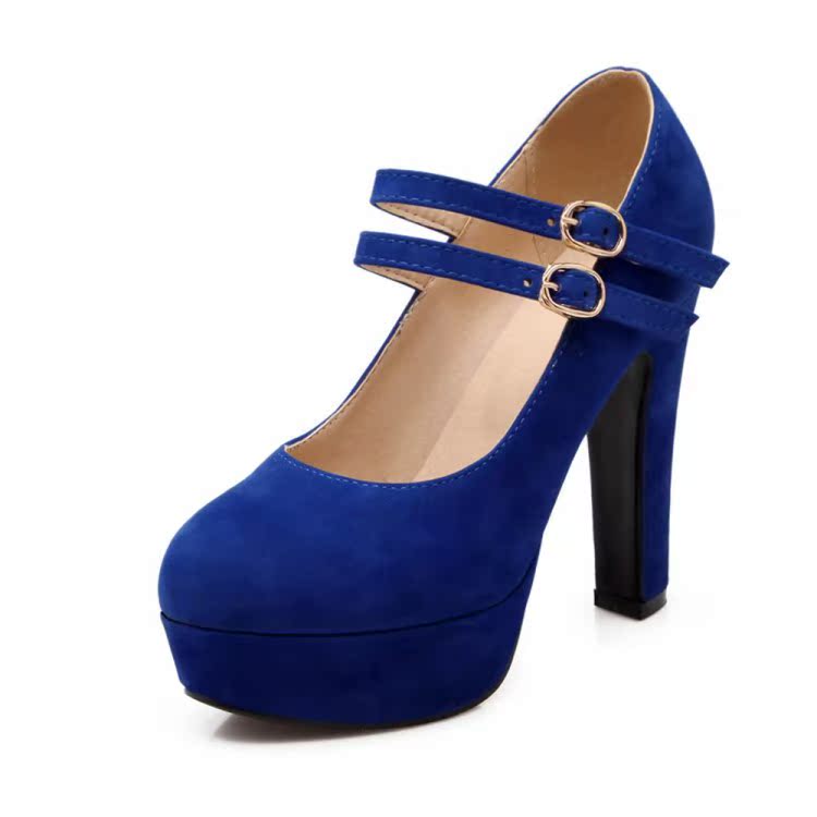 Double Ankle Strap Heel Pumps