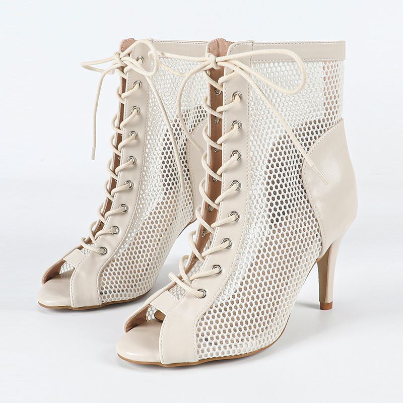 Women's Customized Heel Leatherette Rubber Heels Dance Boots JazStreet Sole Dance Shoes