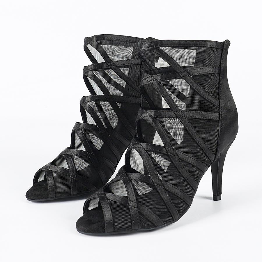 Women's Rubber Sole Customized Heel Heels Dance Boots JazSalsa Dancing Shoes