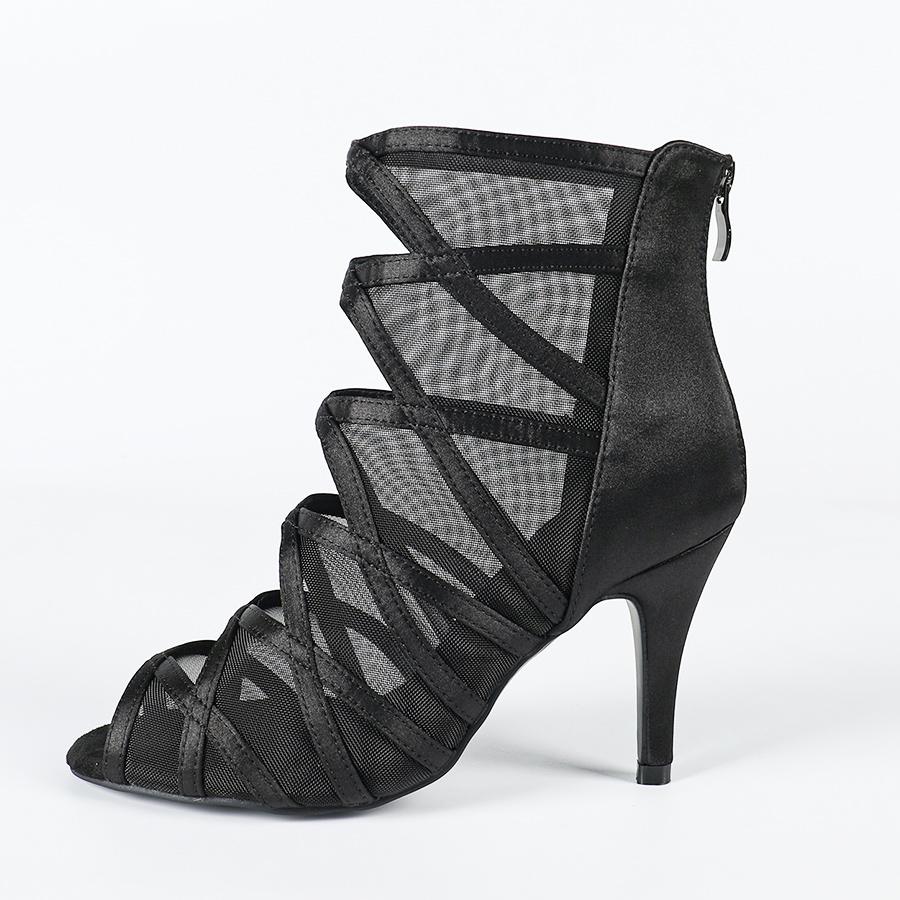 Women's Lace Customized Heel Rubber Sole Heels Dance Boots JazSalsa Dancing Shoes