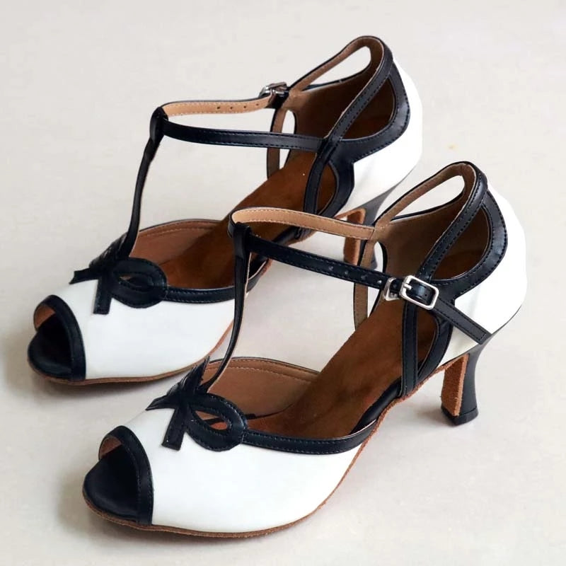 Women's PU Customized Heel Latin Shoes Salsa Shoes Ballroom Dance Shoes