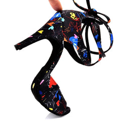 Women's Satin Customized Heel Latin Shoes Salsa Shoes Ballroom Dance Shoes
