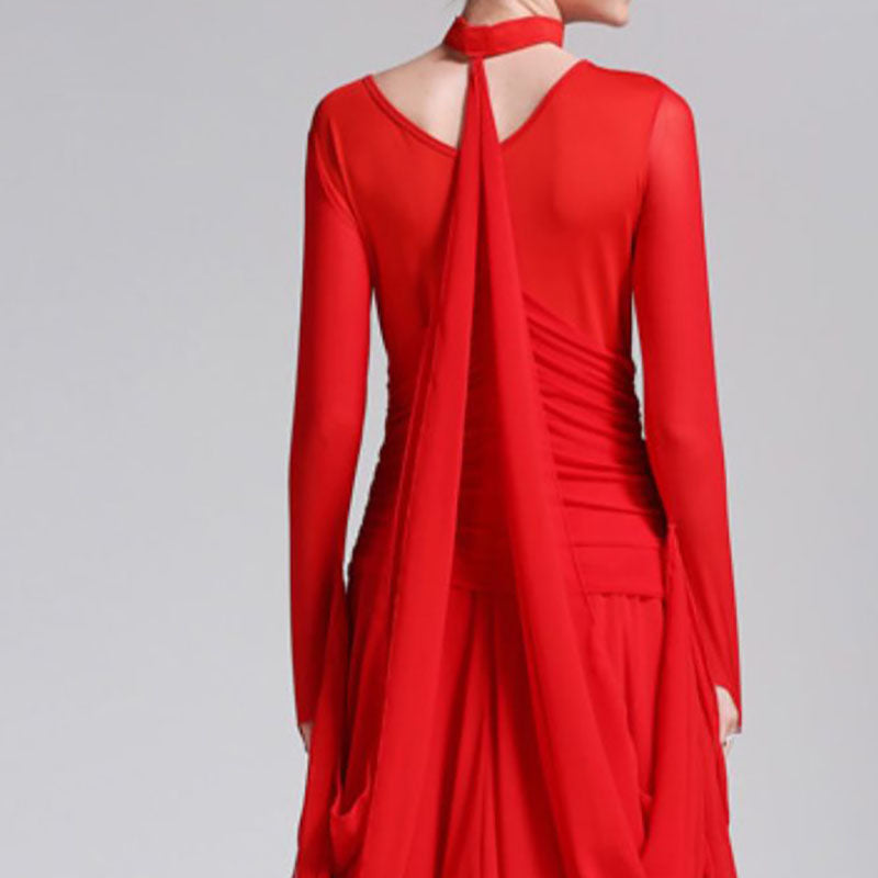 Women's Modern Dance Dress Ballroom Dancing Costume Training Performance Dress