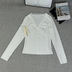 Lace V-neck base top