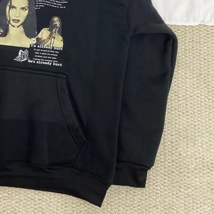 Printed Hooded Sweatshirt