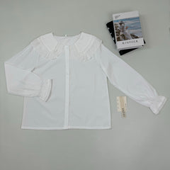 Baby collar shirt with long sleeves