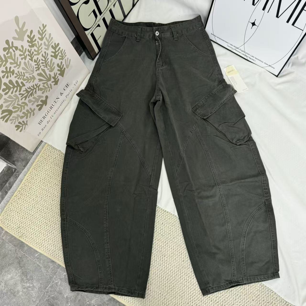 Cargo-Style Curved-Leg  Rousers