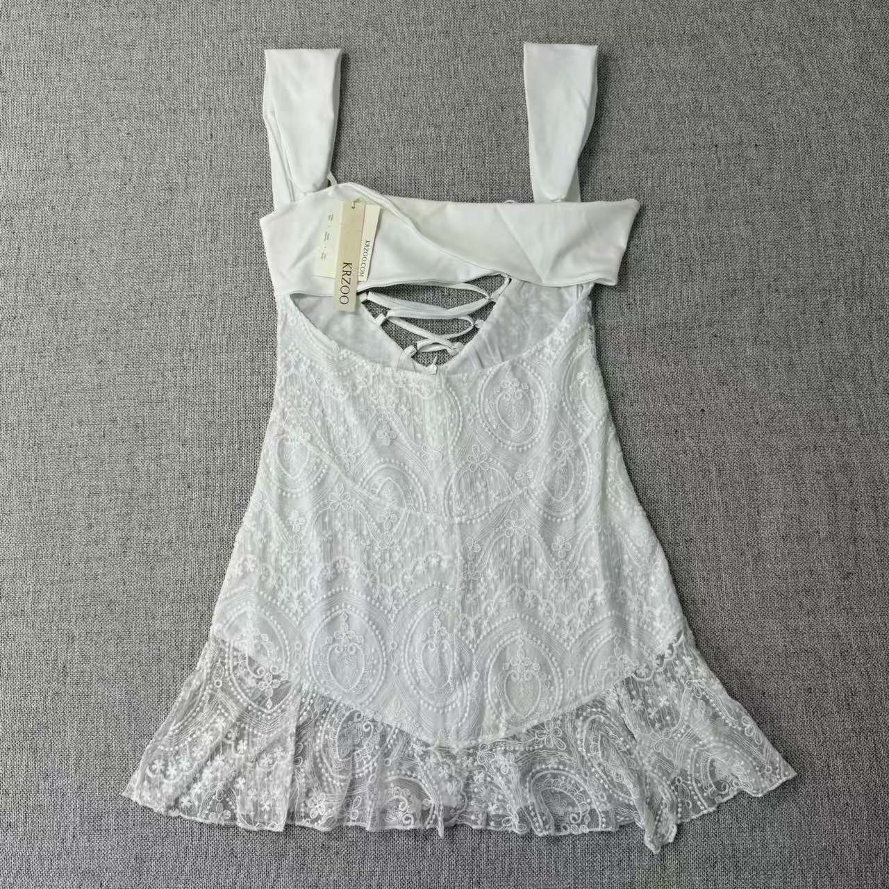 A lace short dress
