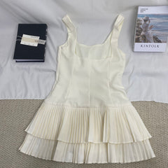 Versatile Wide-Pleated Dress