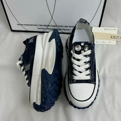Retro Denim Casual Sneakers