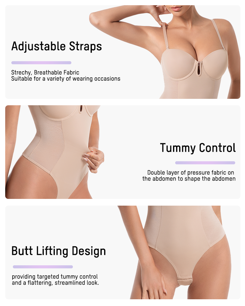 All-in-One Shaping Bodysuit Thong