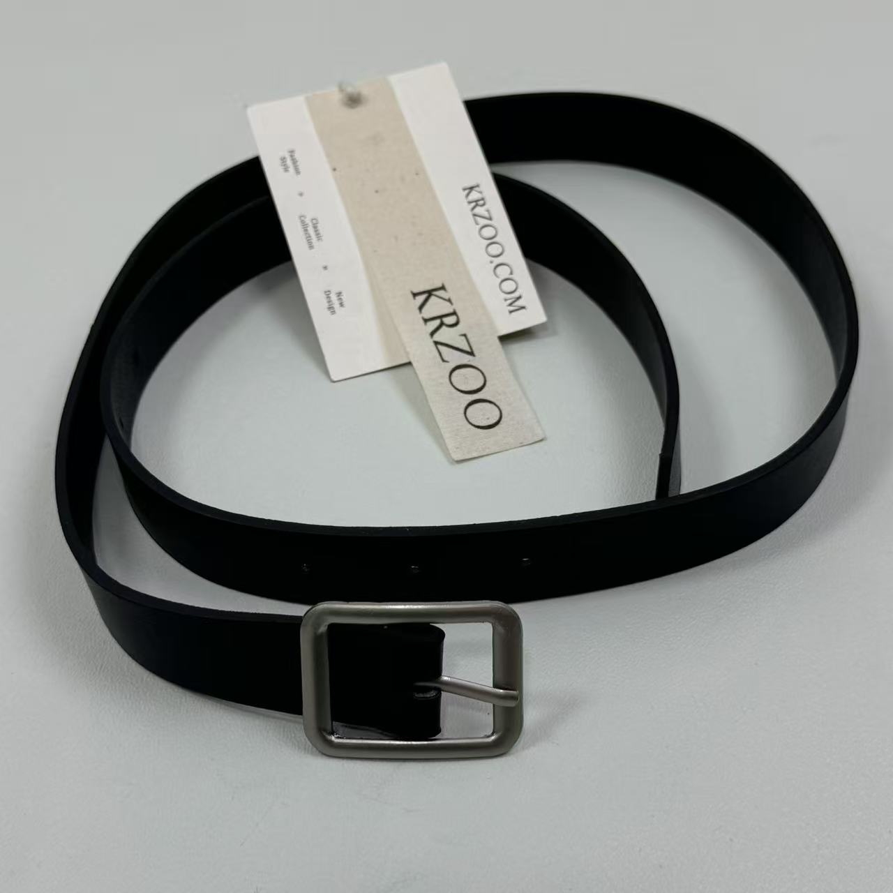Rectangular buckle versatile belt