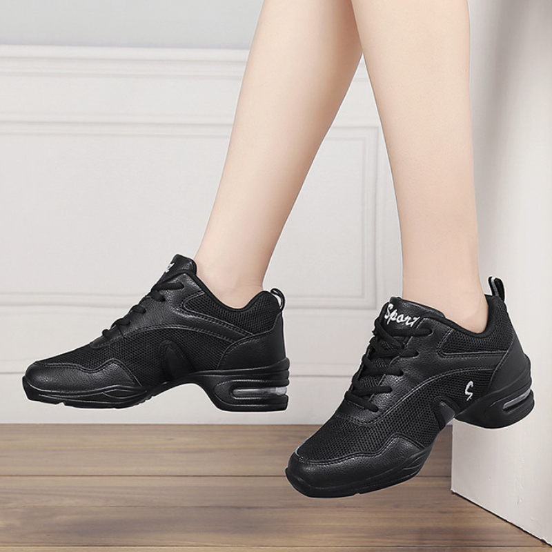 Women's Mesh JazShoes Lace-up Dance Sneakers