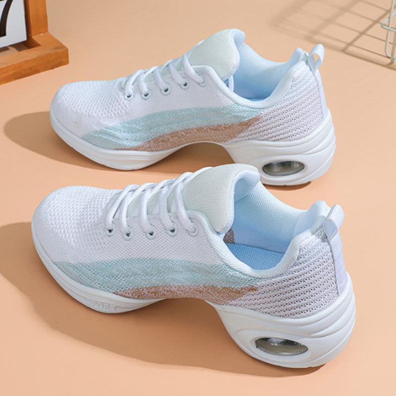 Women's Mesh JazShoes Lace-up Dance Sneakers