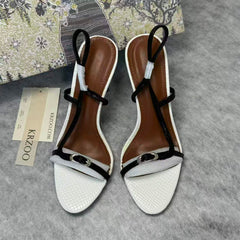 High-top low-cut thick-soled leather shoes