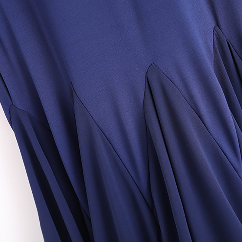 Women's Dark Blue Modern Dance Performance Dress WaltBallroom Dance Dress