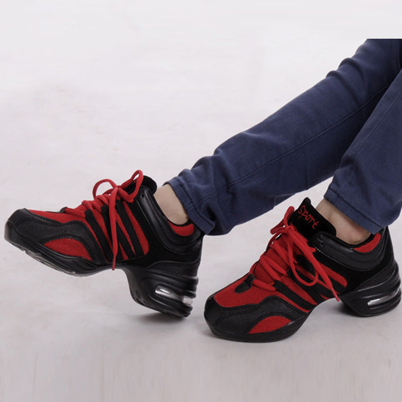 Women's Mesh 4.5cm Training Performance Practice Sneakers Dance Shoes JazDance