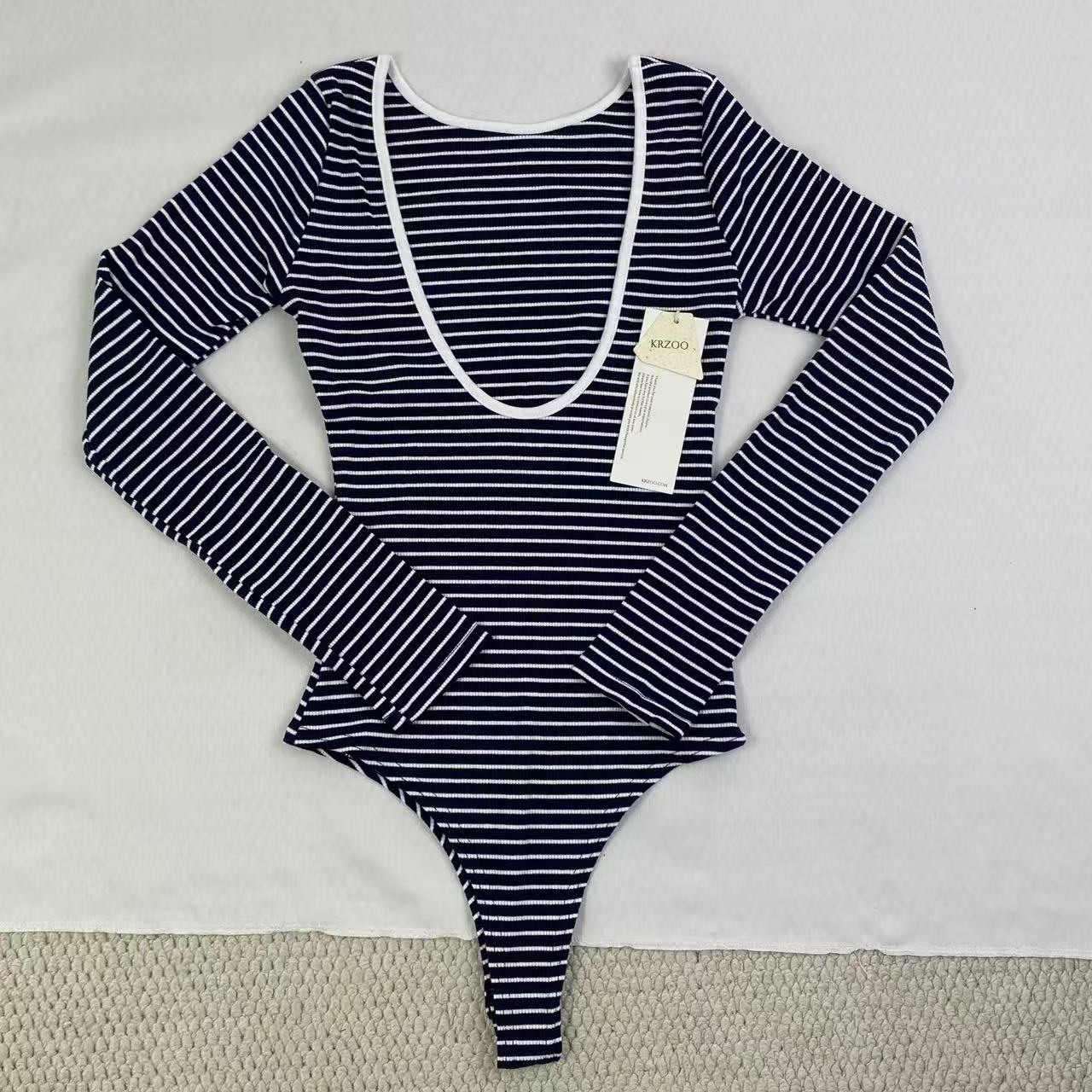 Backless V-neck one-piece dress