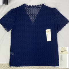 Loose V-neck pullover short-sleeved top