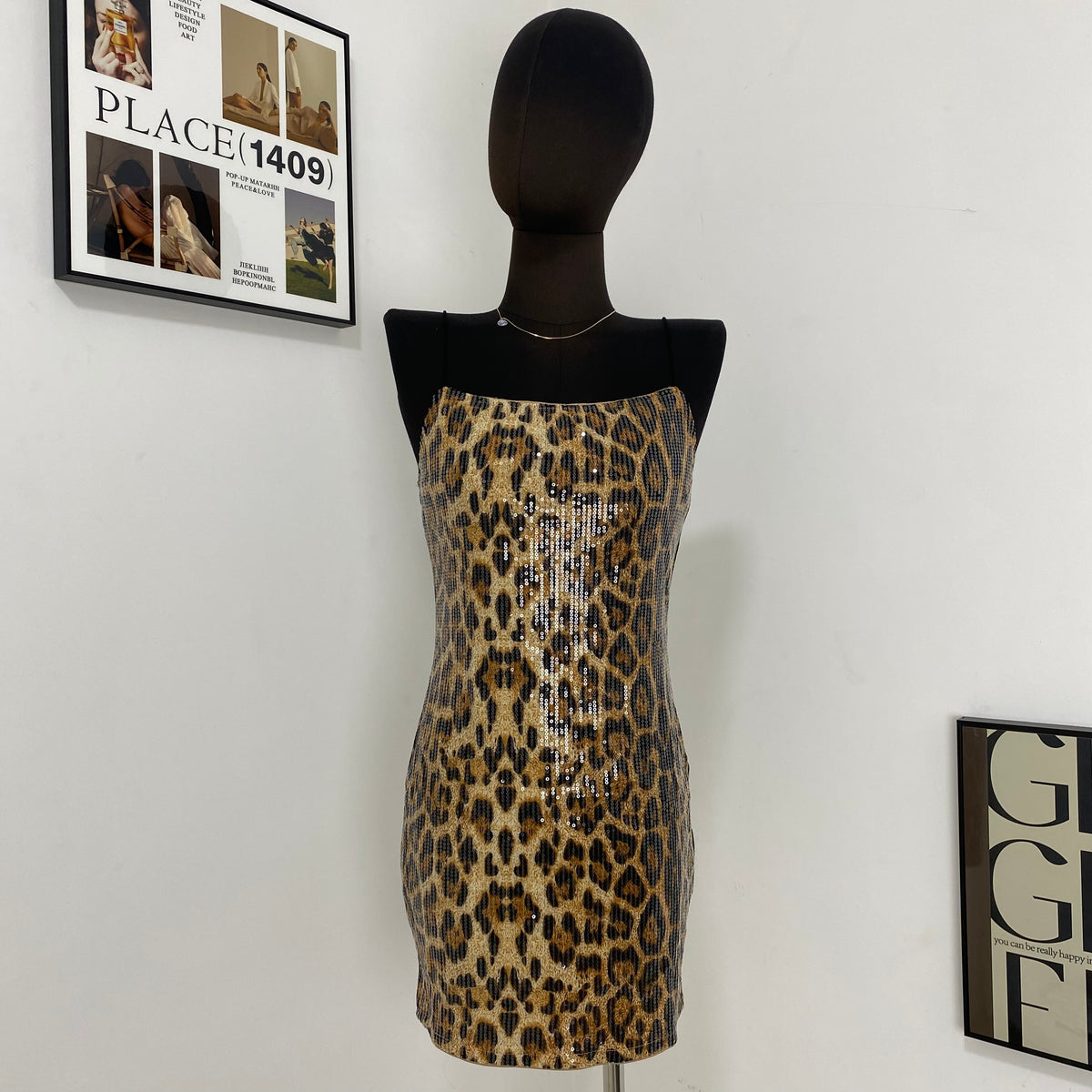 Leopard Print Street Sstyle Dress