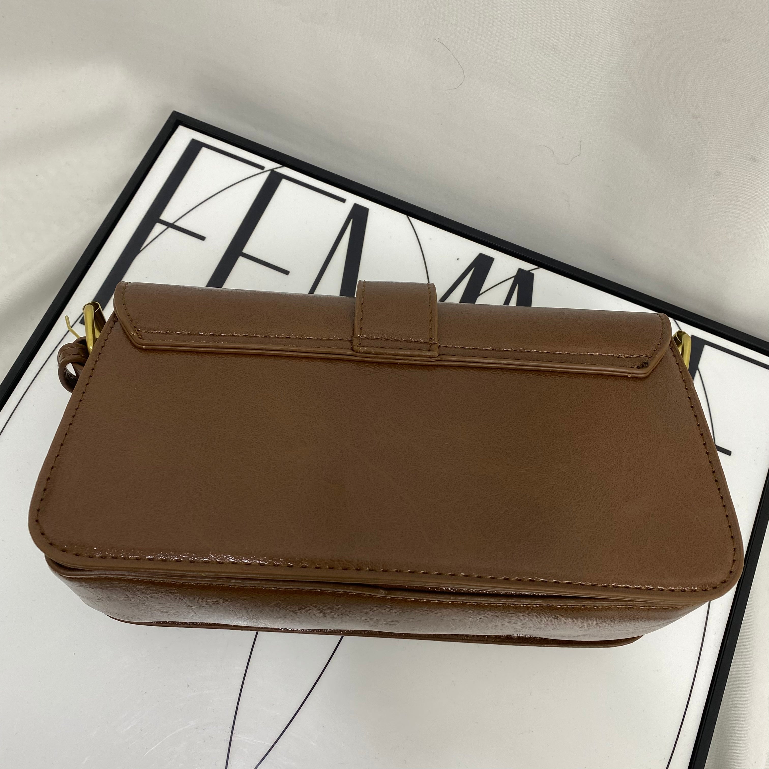 Waxed Leather Shoulder Bag
