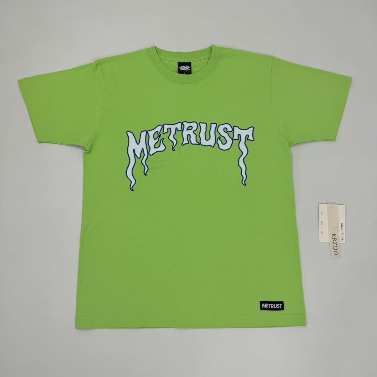 Wave-printed short-sleeved shirt