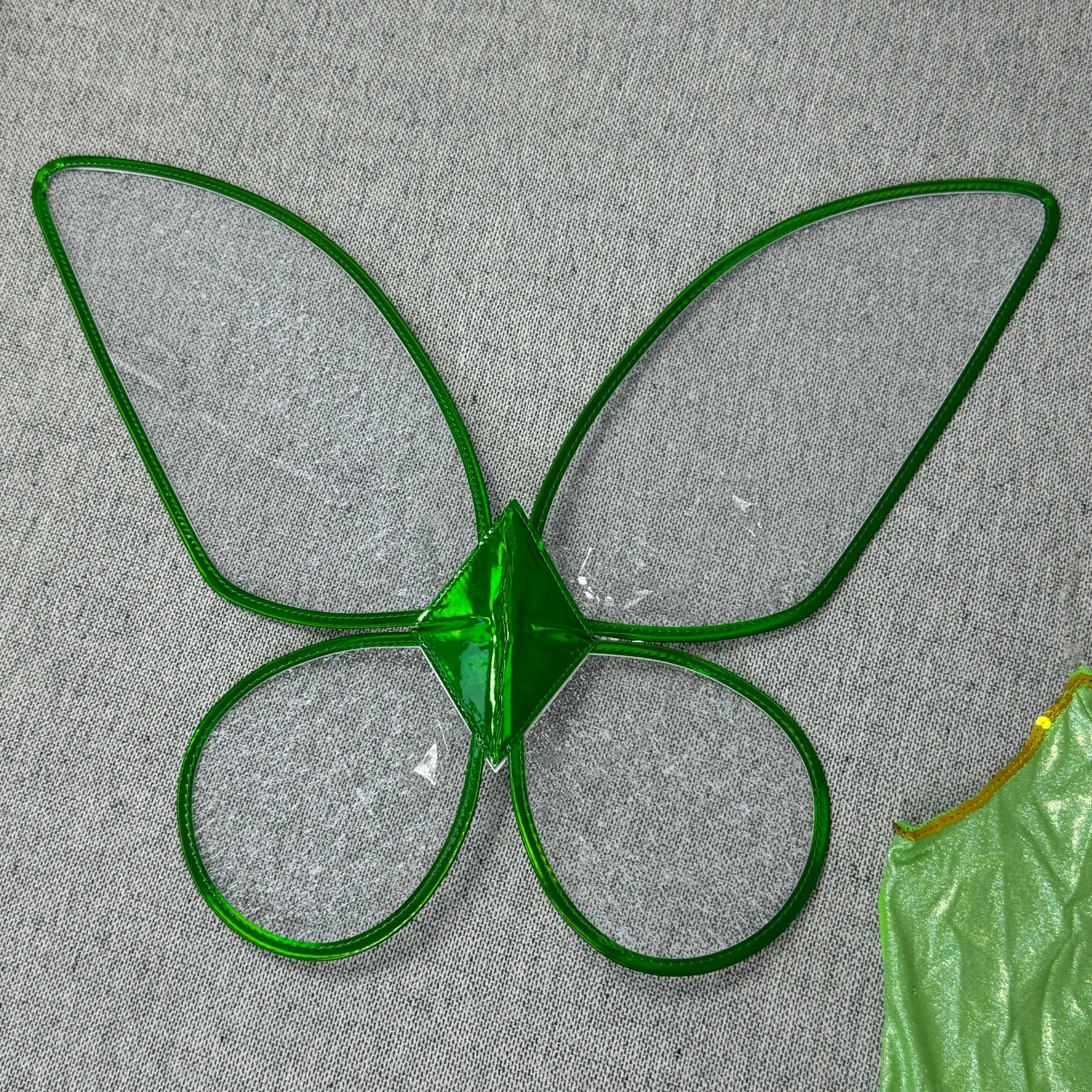 The fringed skirt of the fairy's wings