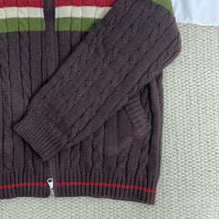 Striped Double-Zip Jacket