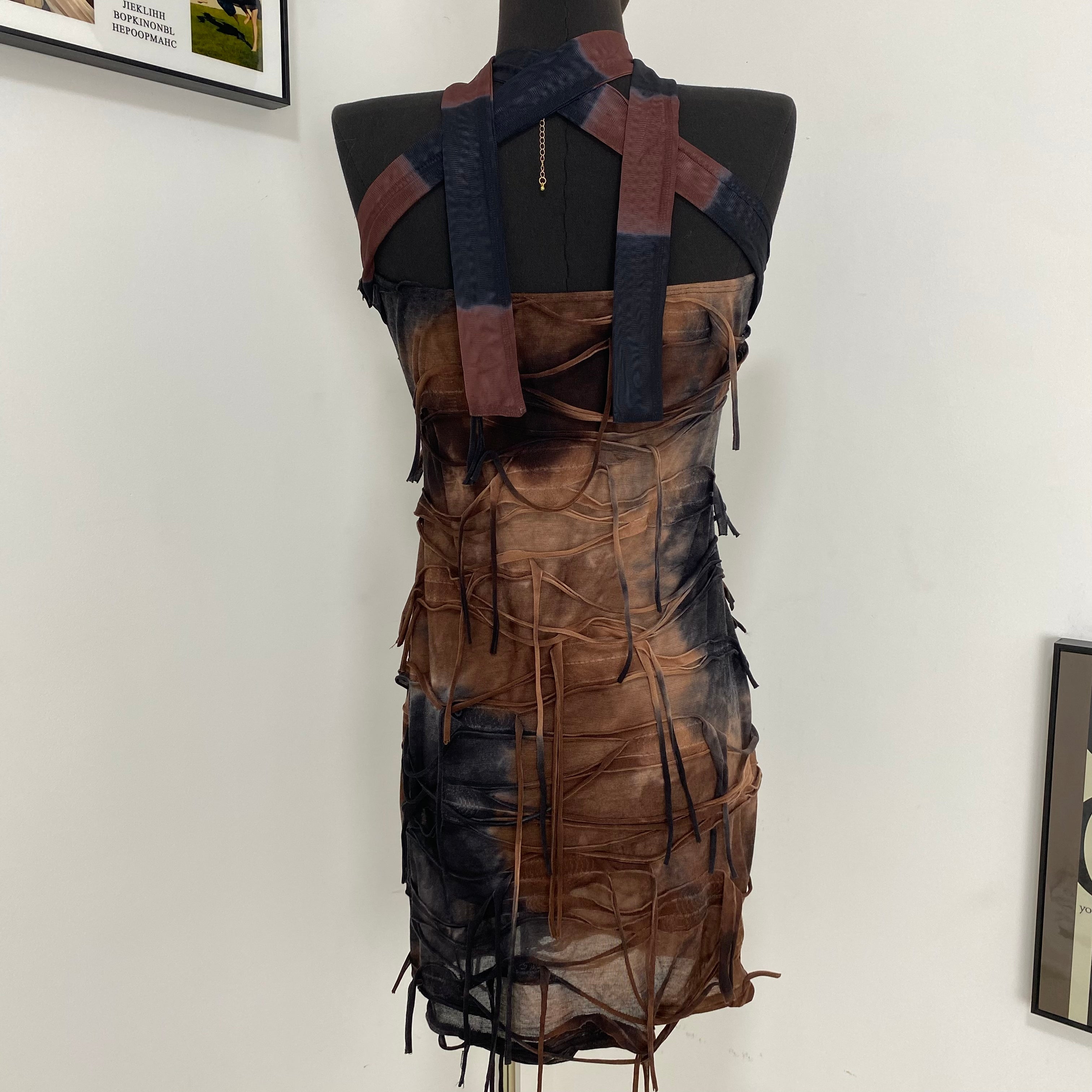 Vintage Tie-Dye Slip Dress