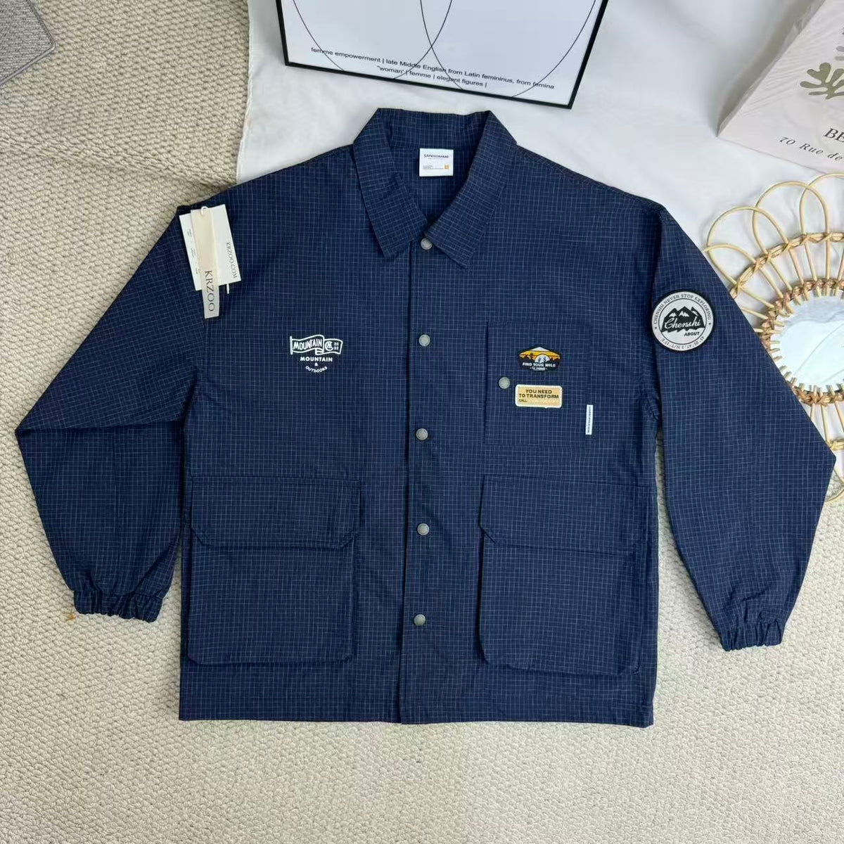 Lapel Versatile Embroidered Jacket
