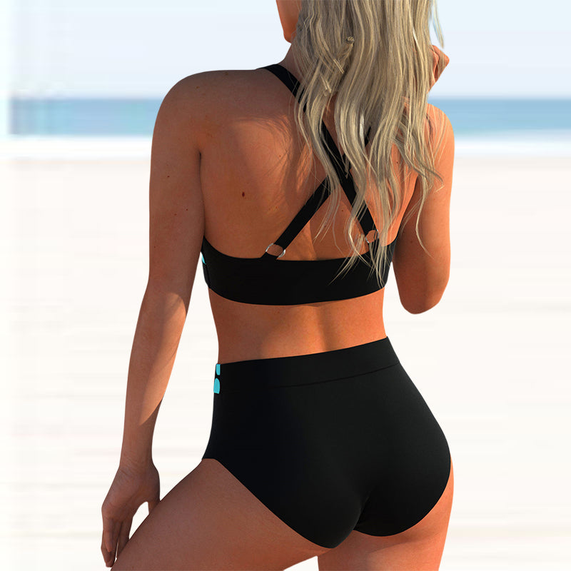 Female Plus Size Print High Waisted Bikini Sets Swimsuit Women Sexy Two Pieces Swimwear 2026 Beach Bathing Suits