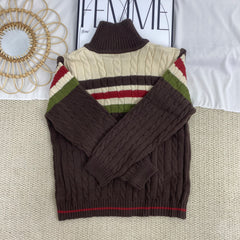 Striped Double-Zip Jacket