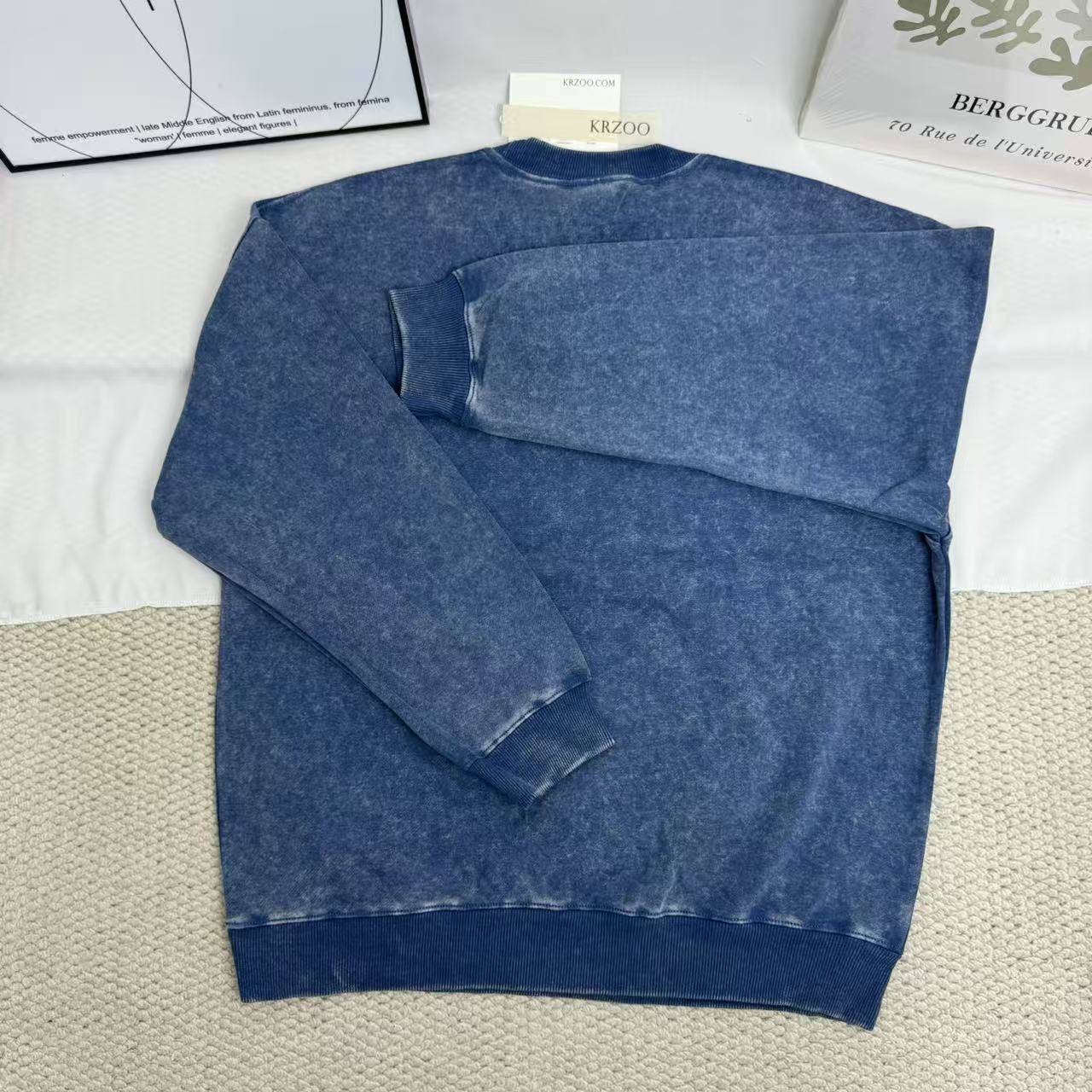 Batik Washed Distressed Vintage Sweatshirt