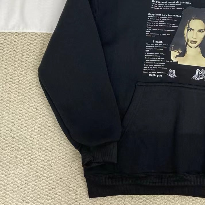 Printed Hooded Sweatshirt