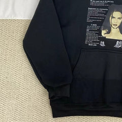 Printed Hooded Sweatshirt