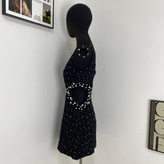 Pearl-Embellished Slip Dress