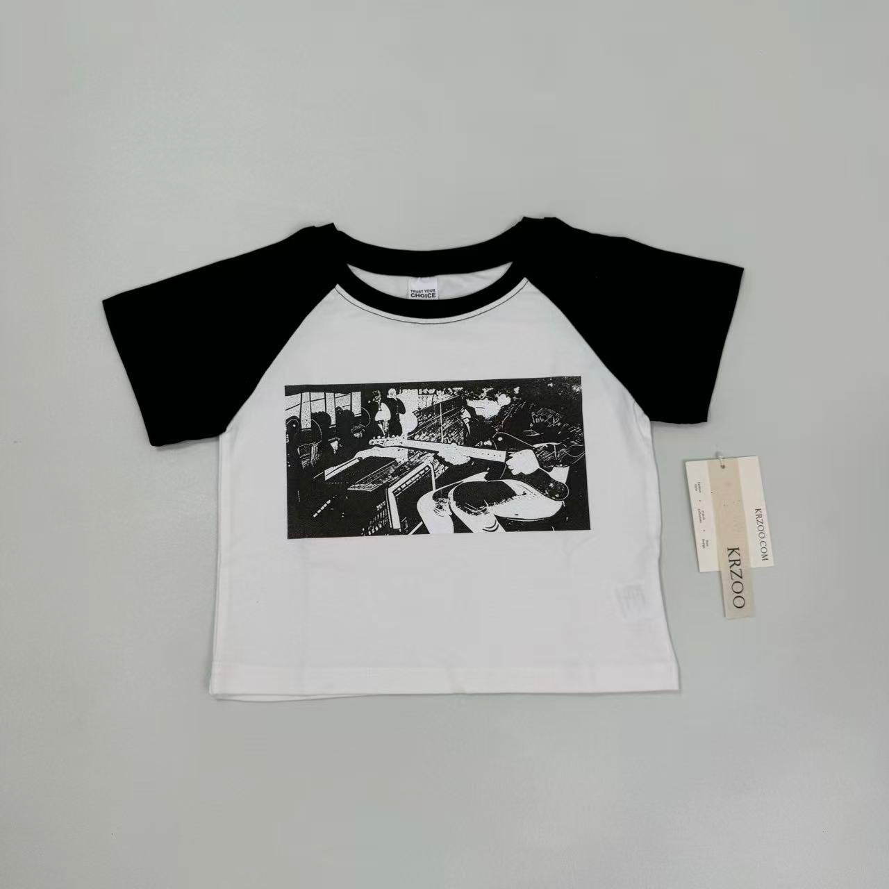 Band jacket with shoulder-sleeve short sleeves