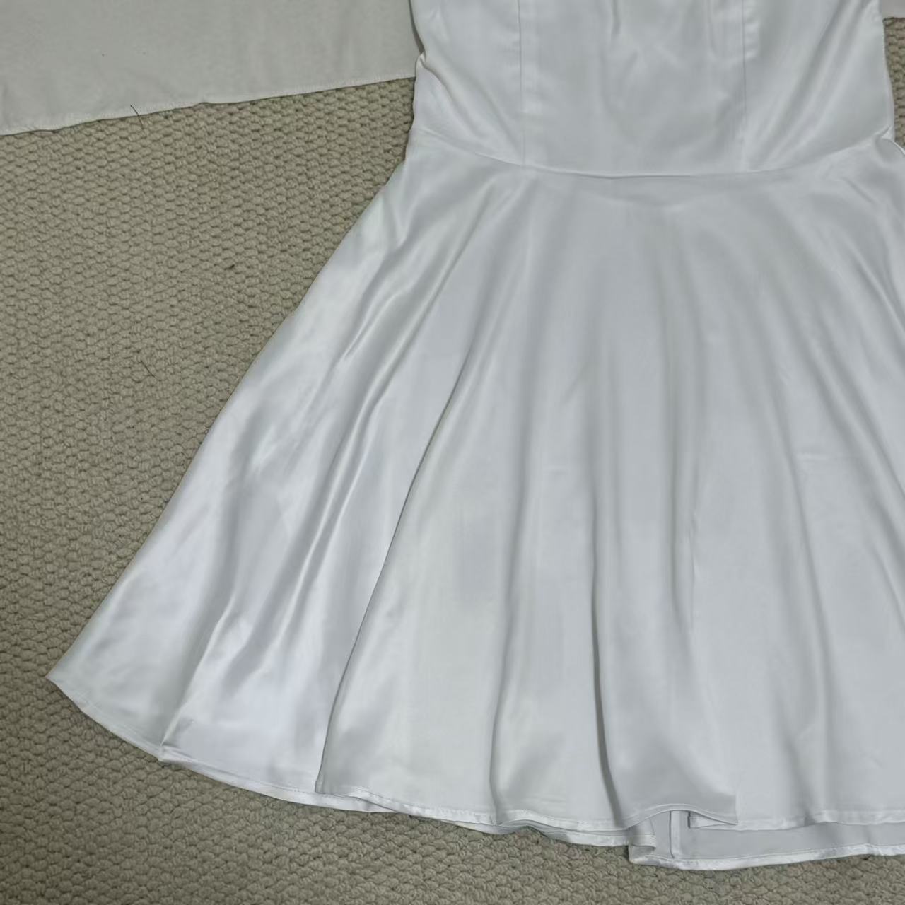 Satin Strappy Backless A-Line Nightgown