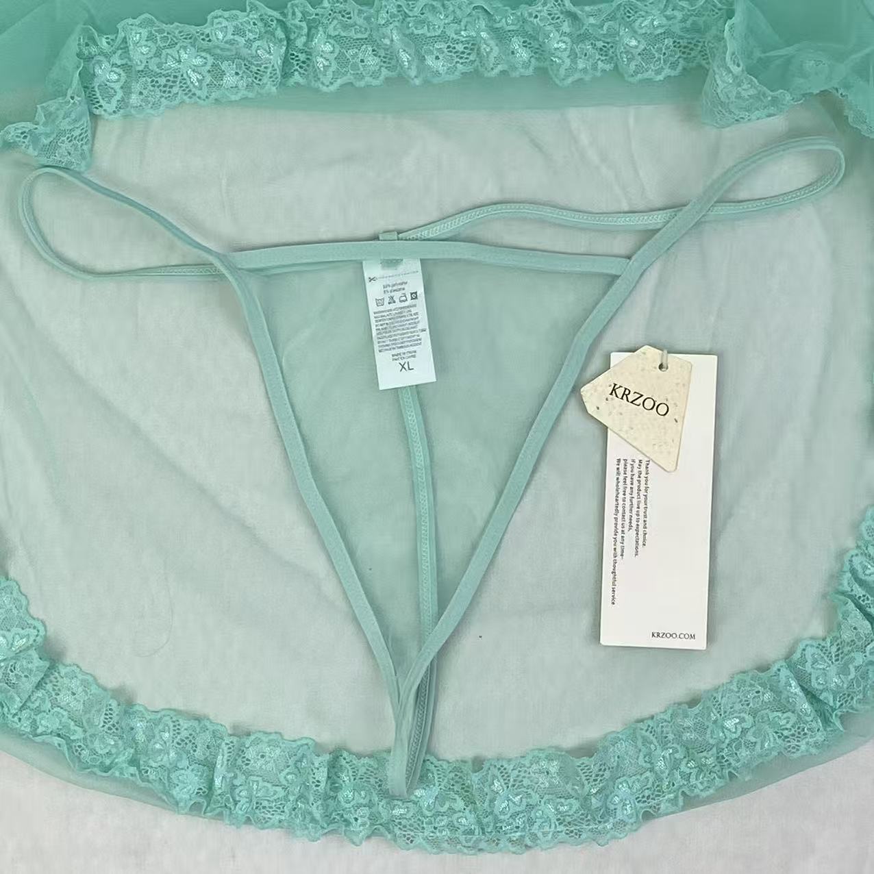 Backless strapless sheer net dress set