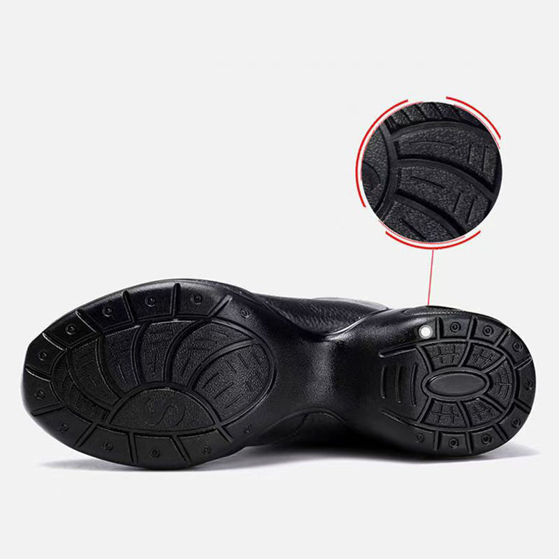 Women's Leatherette 4.5cm Heel Boots JazWith Lace-up Dance Boots Dance Shoes