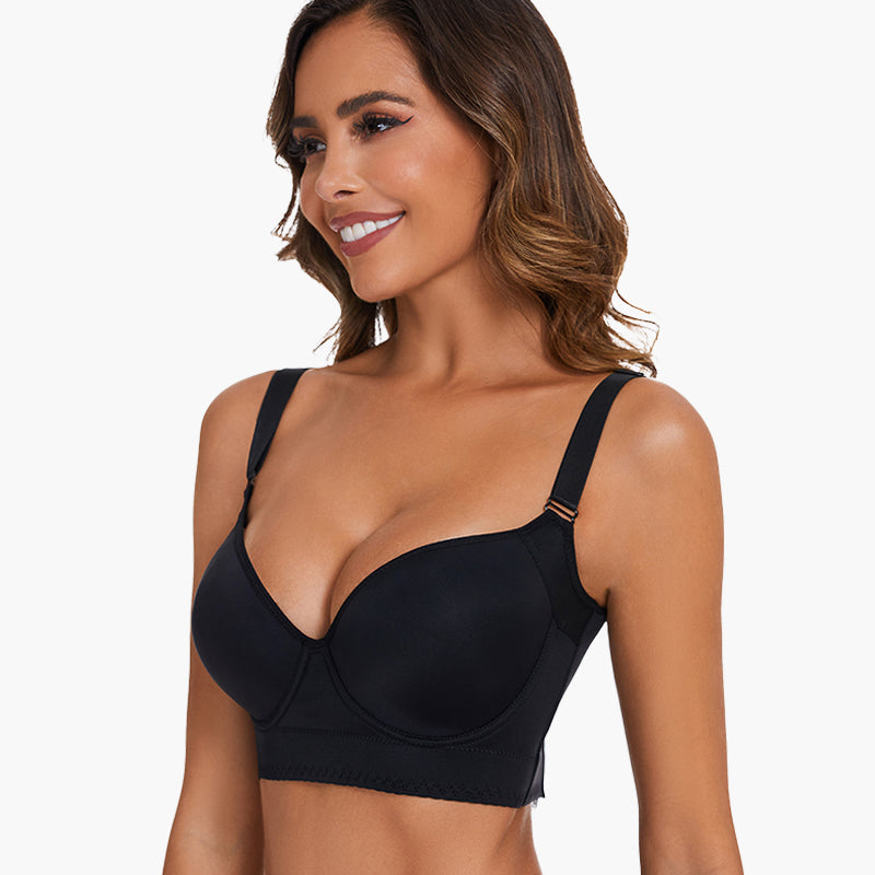 Push-Up Back Smoothing Bra-White