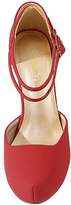 Double Ankle Strap Heel Pumps