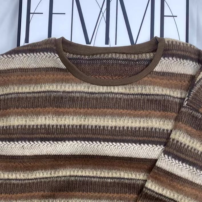 Retro Striped Sweatshirt