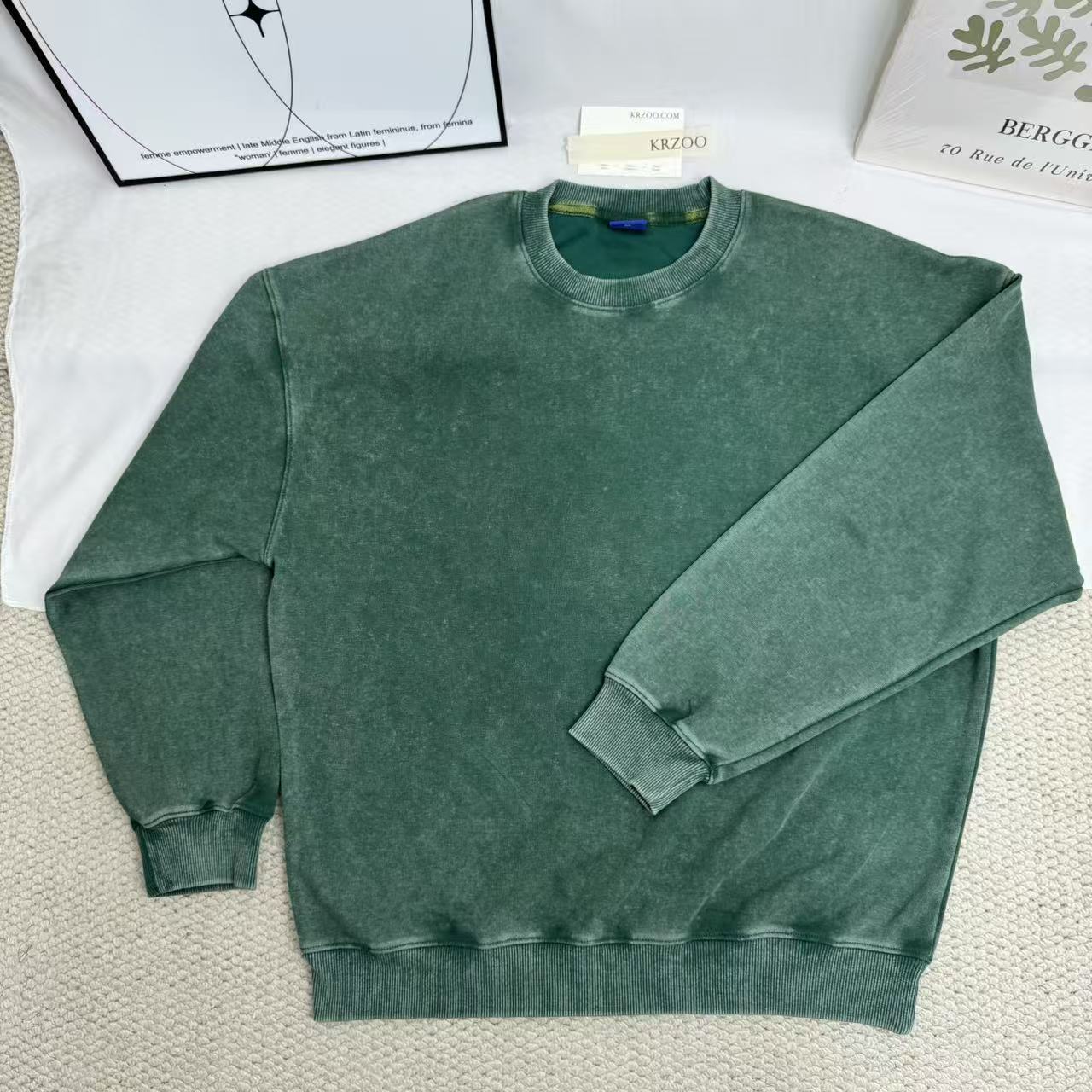 Batik Washed Distressed Vintage Sweatshirt