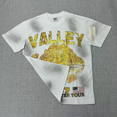 Heavy-duty water-washing distressed short-sleeved shirt