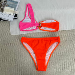 Color-matched two-piece bikini